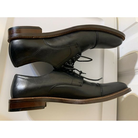 Blake McKay Men\'s Sz 8.5 Cap Toe Oxford‎ Black Dress Shoe main image 5